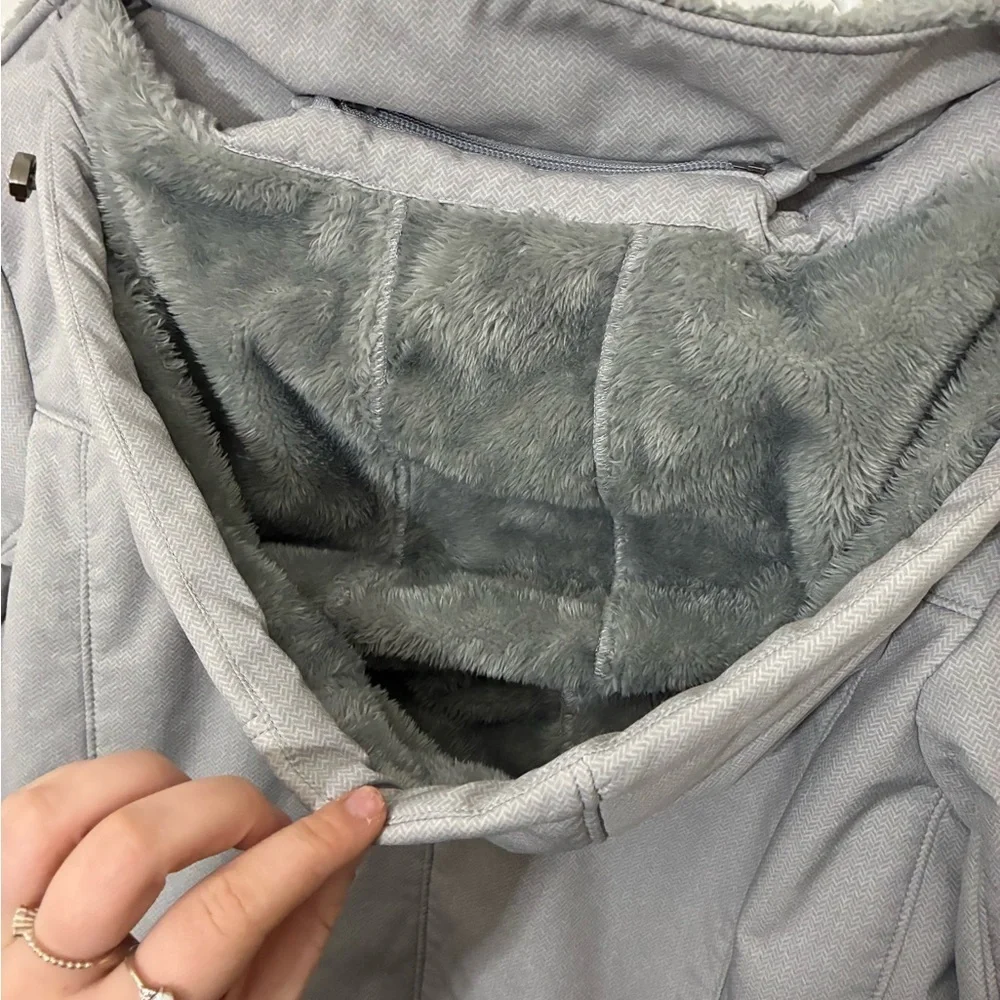 ZeroXposur Women’s Plush-Lined Soft Shell Jacket in smoke gray Size M